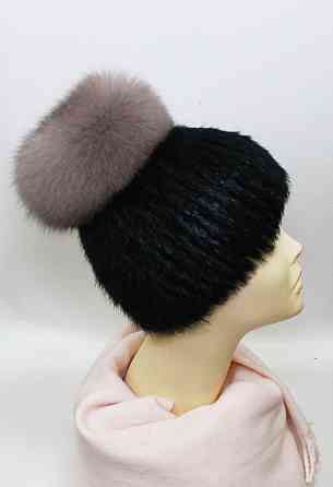 Шапка хутряна жіноча Бон Адріана Чорний Харків