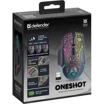 Мишка Defender Oneshot GM-067 Wireless Black (52067) Вінниця