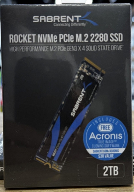 Sabrent rocket SSD 2 ТБ M.2 2280 PCle
3.0 NVMe Киев - изображение 1