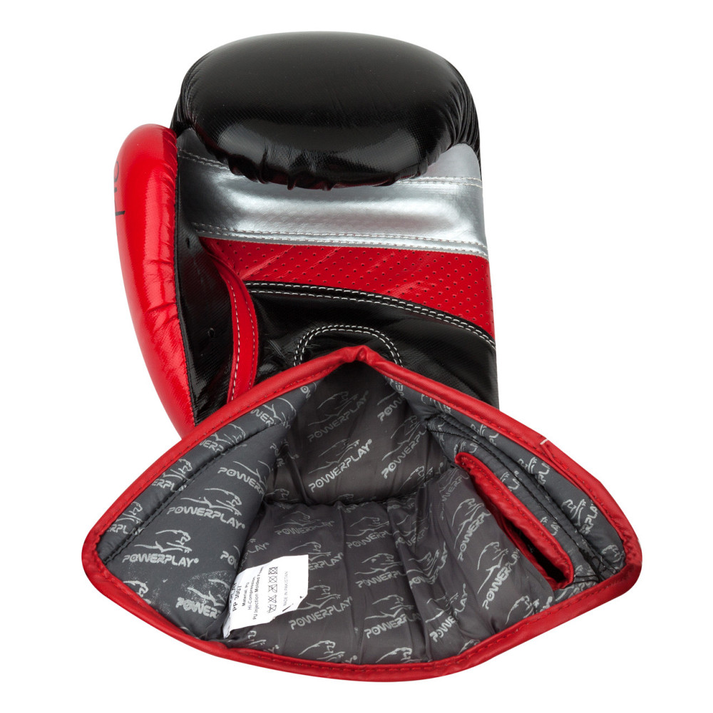 Боксерські рукавиці PowerPlay 3007 Scorpio Чорні карбон 12 унцій Луцьк - фото 4