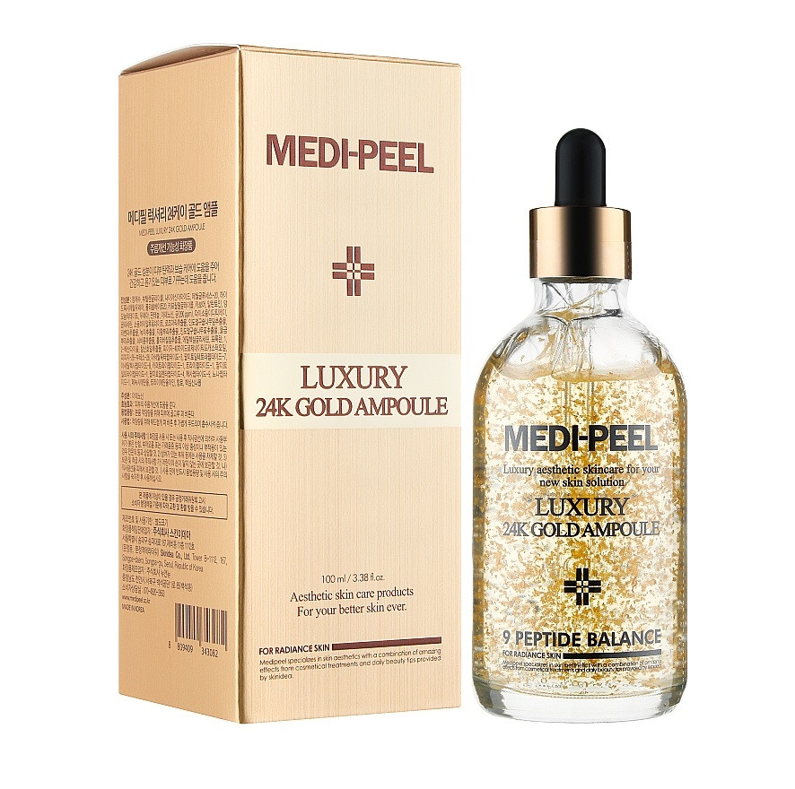 Сироватка для обличчя Luxury 24K Gold Ampoule Medi Peel 100 мл Київ - фото 2