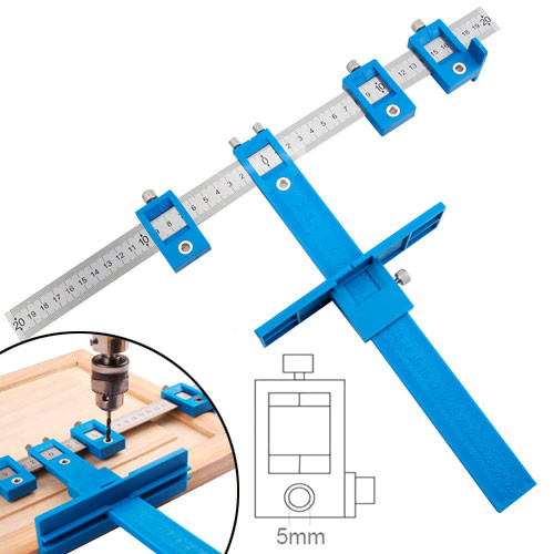 Мебельный кондуктор Шаблон для сверления отверстий под фурнитуру 5мм Винница - изображение 1
