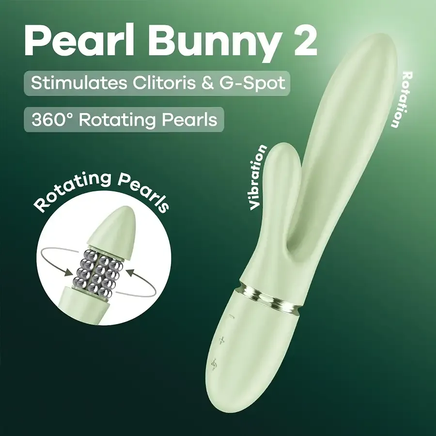 Вібратор-кролик Satisfyer Pearl Bunny 2 Light Green Львів - фото 9