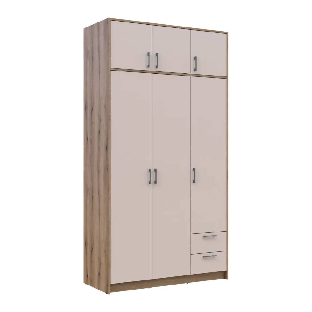 Шкаф для одежды Doros Ронди с антресолью Дуб Артизан/Кашемир 3ДСП 121х52х236 DRS-011667 (80737819) Львов - изображение 7