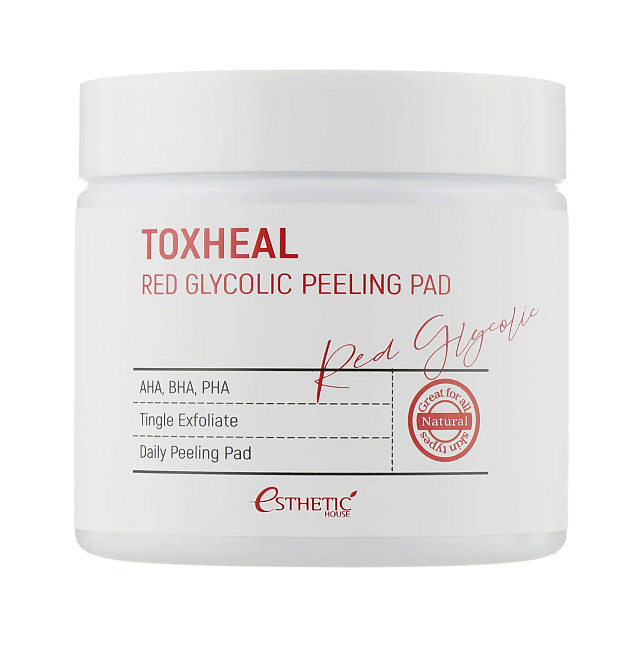 Очищающие пилинг-диски для лица Red Glycolic Peeling Pad Esthetic House 100 шт Киев - изображение 3