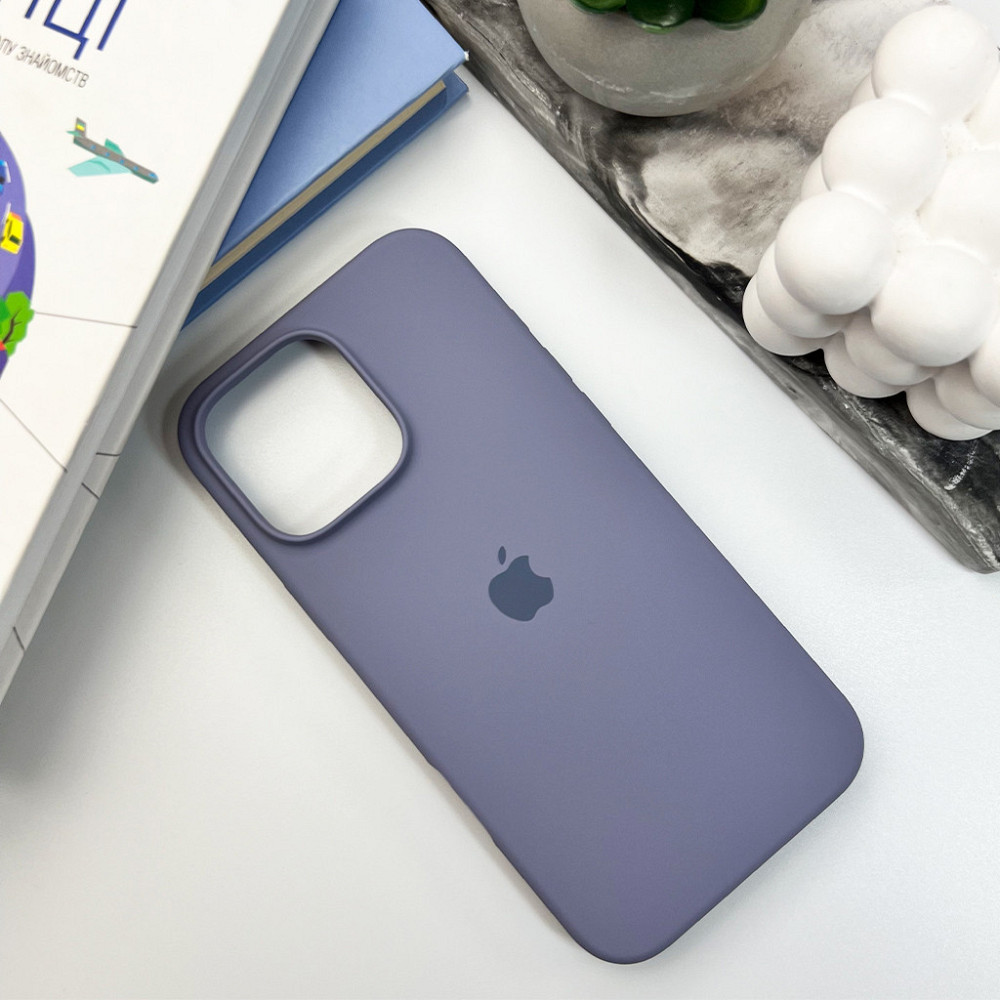 Чохол Silicone для Apple iPhone 16 Pro, Лавандовий сірий Київ - фото 2