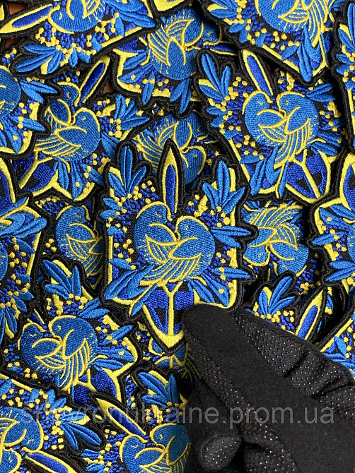 Шеврон Герб Украины (Форма контурная. На липучке) Размер 9x7см Киев - изображение 5