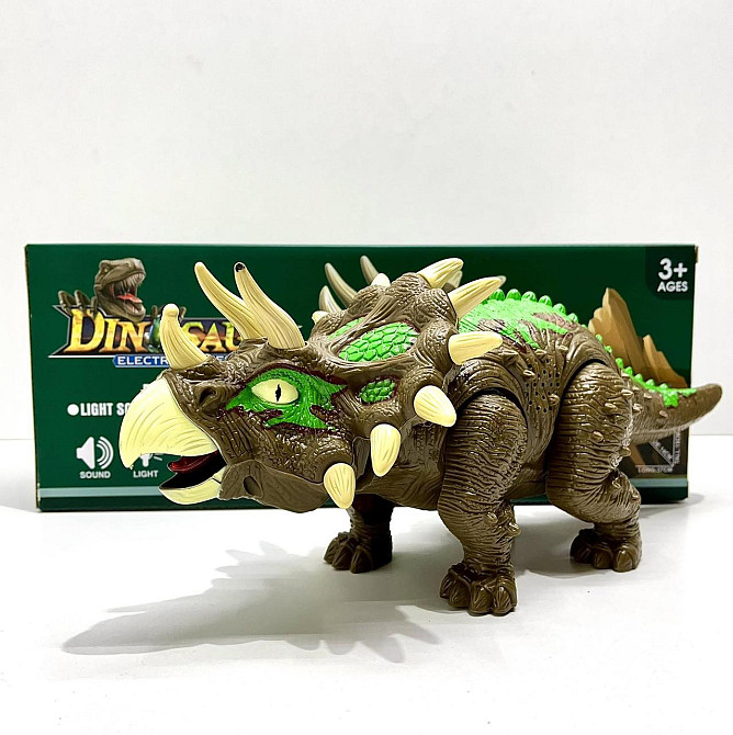 Динозавр ходит виляє хвостом і головою зі світловими та звуковими ефектами (904A) Чернігів - фото 8