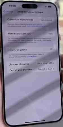 Айфон iPhone 15 Pro Max 512gb Natural Titanium Киев