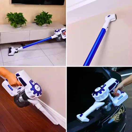 Современный беспроводной пылесос с подсветкой Rainberg RB-2301 Мощный аккумуляторный пылесос без мешка Коломыя