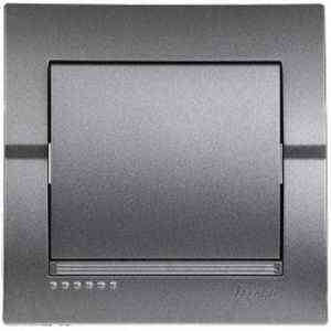 DERIY темно-сірий металік Вимикач внутрішній Лезард Житомир
