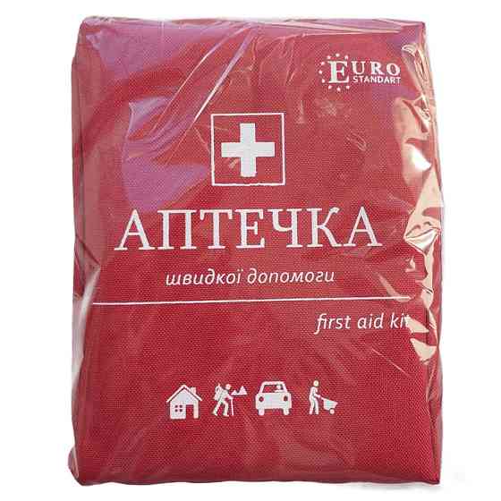 Аптечка автомобільна АМА-1 червона сумка в плівці (16од., 21шт.) Київ