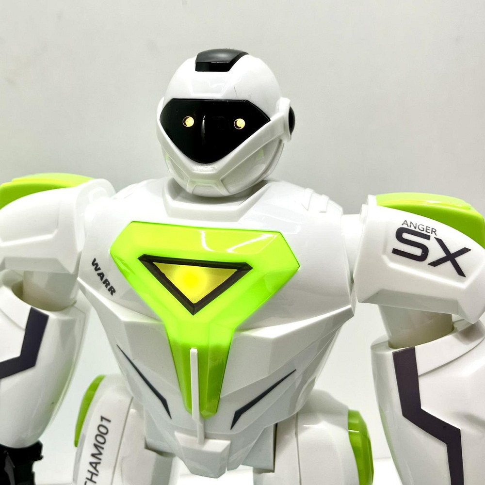 Робот на пульті керуванні танцює музика звук на англійській світ програмований Білий із зеленим (G26) Чернигов - изображение 8