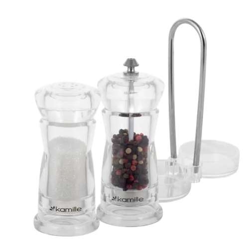 Набір млинків для спецій 2шт з підставкою KAMILLE 7053 Житомир - изображение 2