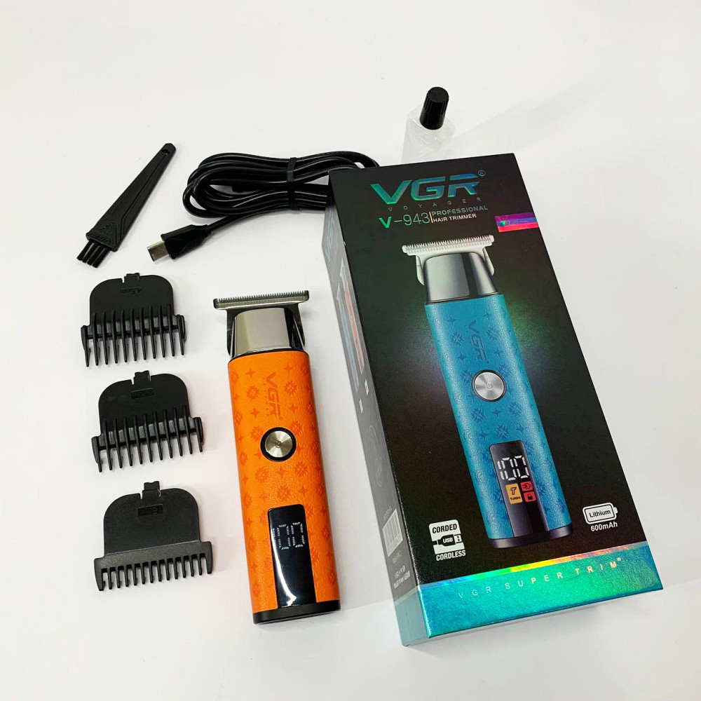 Машинка-тример для стрижки беспроводная VGR V-943, Електромашинка для стрижки, Подстригательная машинка WY-49 Львов - изображение 8
