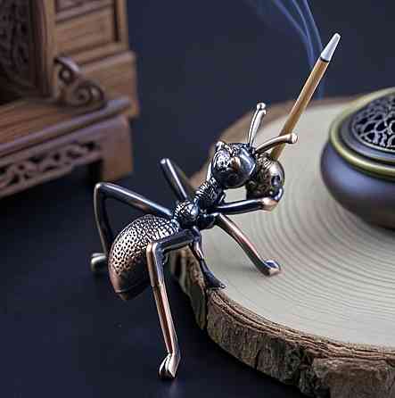 Подставка для благовоний муравей, держатель для аромапалочек, декоративная статуэтка, металл Киев
