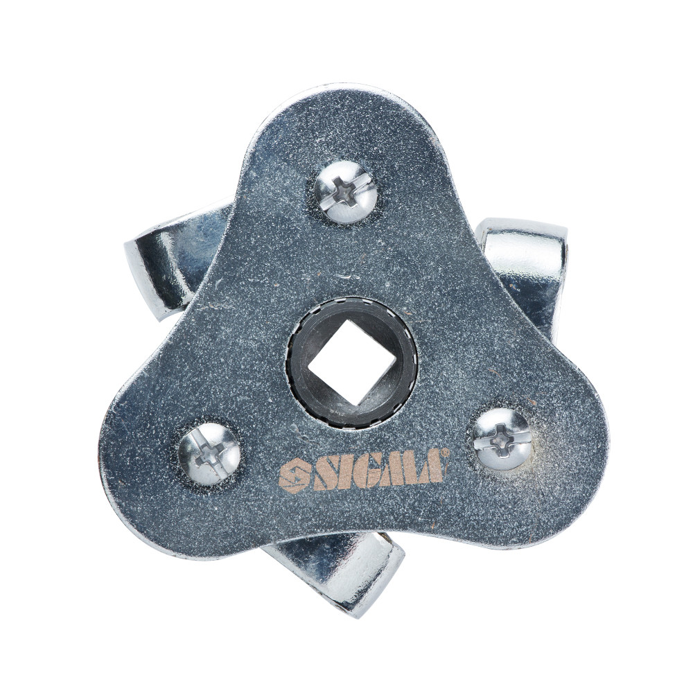 Sigma Съемник масляного фильтра "краб" Ø63-103мм с плоским захватом и переходником 1/2"-3/8" SI Коломия - фото 4