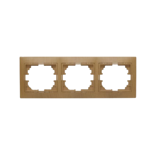 MIRA дуб класичний матовий Рамка горизонтальна 3-а без вставки Лезард Житомир - изображение 1