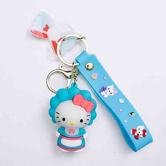 Дитячий брелок Hello Kitty 4×6 (см) для ключів, на сумку і рюкзак (рандом) HP-55-27 Коломия