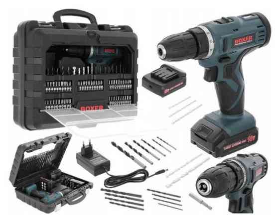 Аккумуляторный шуруповерт BX-175 18V, 2x2,24Ah, 2 скорости, 72 аксессуара, зарядное устройство, кейс Одесса