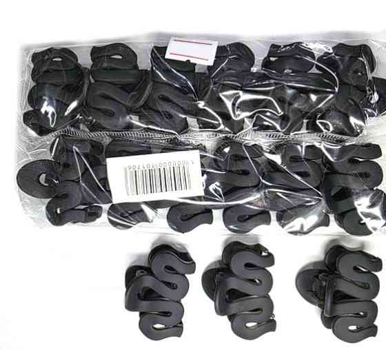 Заколки крабы женские черные 12 шт Киев