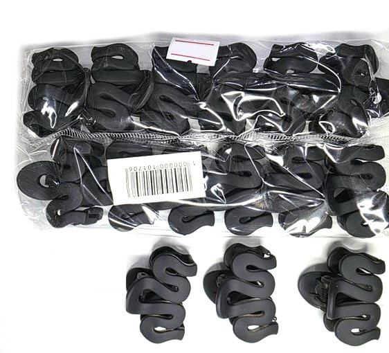 Заколки крабы женские черные 12 шт Киев - изображение 1