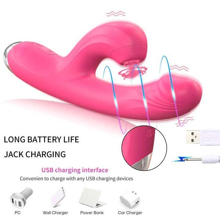 Вібратор — вуманайзер для клітора та точки G "Melo" 20 режимів - Баклажан Вінниця - фото 4