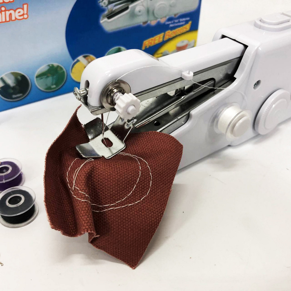 Портативна маленька міні-ручна швейна машина HANDY SWITCH CS-101B, Зручна ручна швейна машинка XM-11 Львів - фото 4