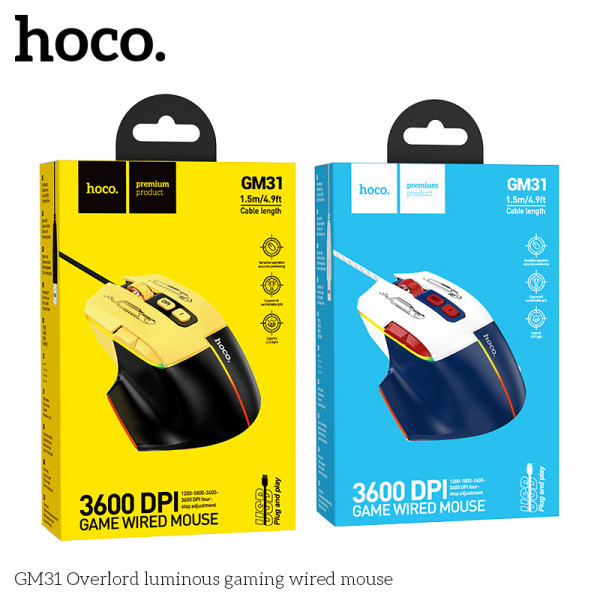 Мишка дротова Миша геймерська mouse (hoco) Одесса - изображение 4