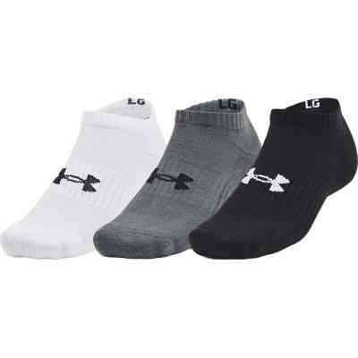 Носки Under Armour 1363241-003 Core No Show 3 пари Чорний LG (194513943128) Винница