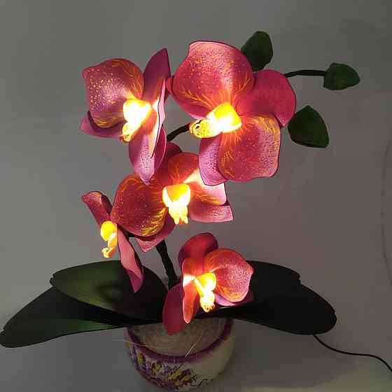 Світильник-нічник "Орхідея бузкова" Дніпро