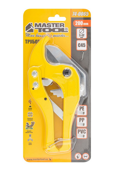 Труборіз для пластикових труб MASTERTOOL 3-42 мм пряме лезо 74-0065 Коломыя - изображение 6