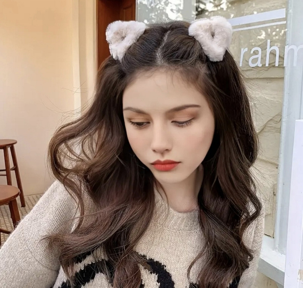 Шпилька крабік із хутра 