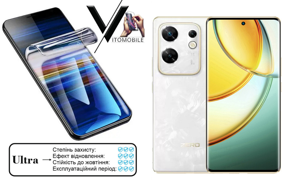 Полиуретановая пленка Ultra для Infinix Zero 30 4G, Zero 30 5G – минимальная толщина, максимальная защита! Киев - изображение 1