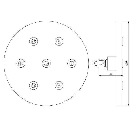 Душова лійка Globus Lux SD08A Київ