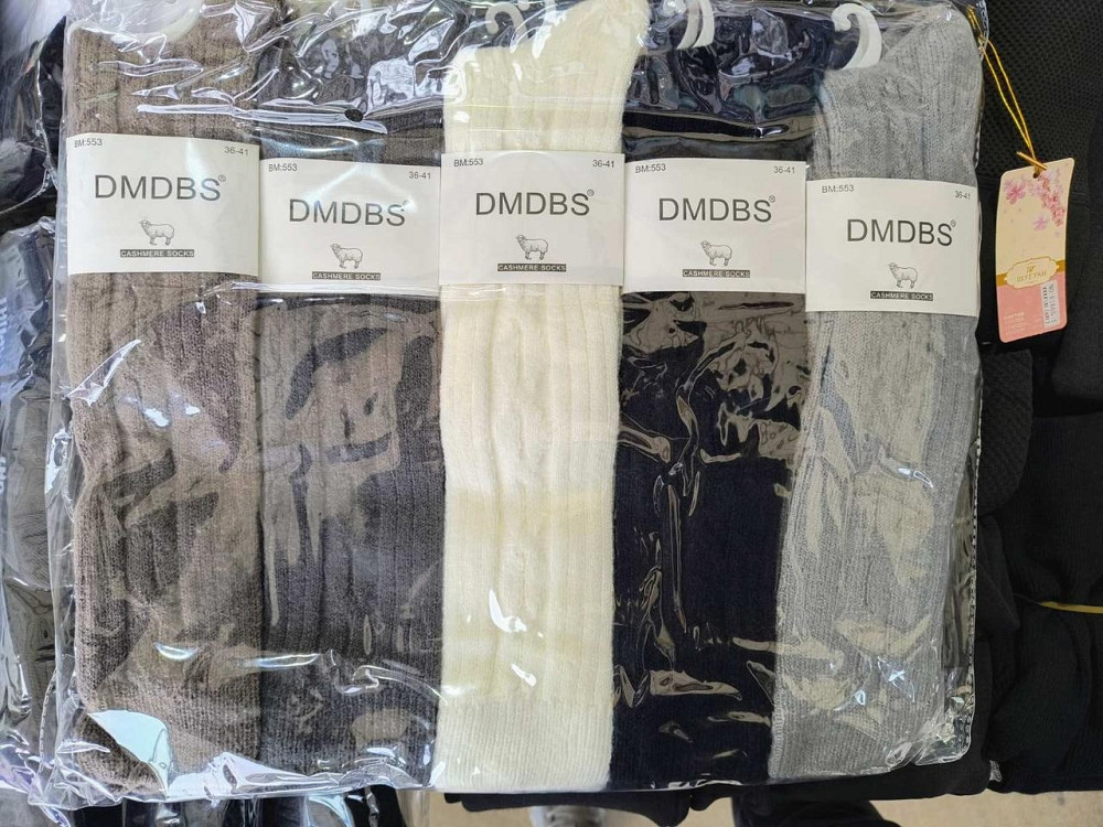 Набор Женских шерстяных гольфов высокие (5шт в уп) размер 36-41 DMDBS BM:551 Киев - изображение 4