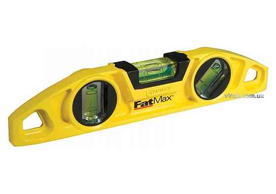 Рівень магнітний STANLEY "FatMax® Torpedo" : L= 22 см, 3 капсули, алюмінієвий корпус Одеса
