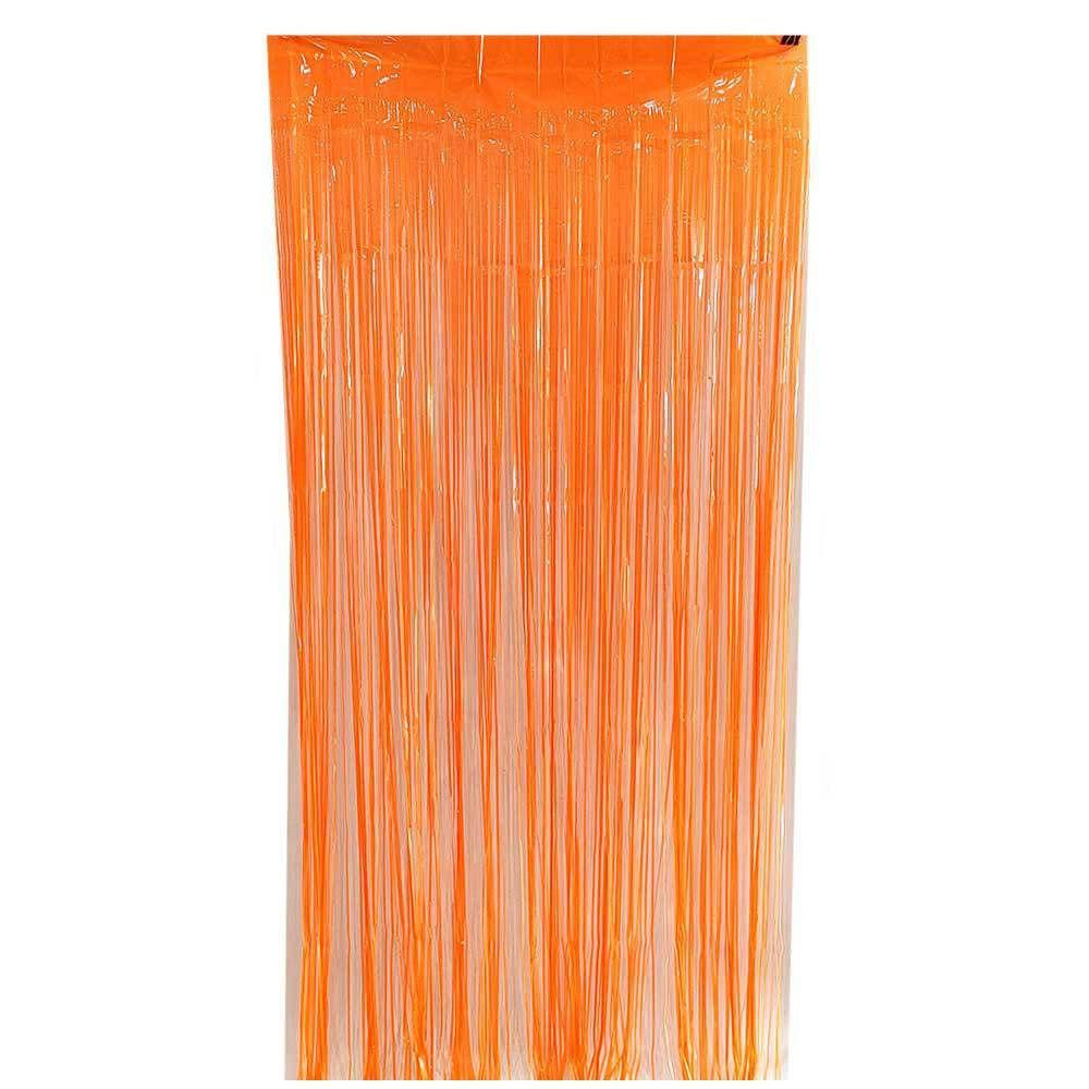 Дощик для фотозони флуоресцентний неоновий 2 м на 1 м помаранчевий Київ - фото 1