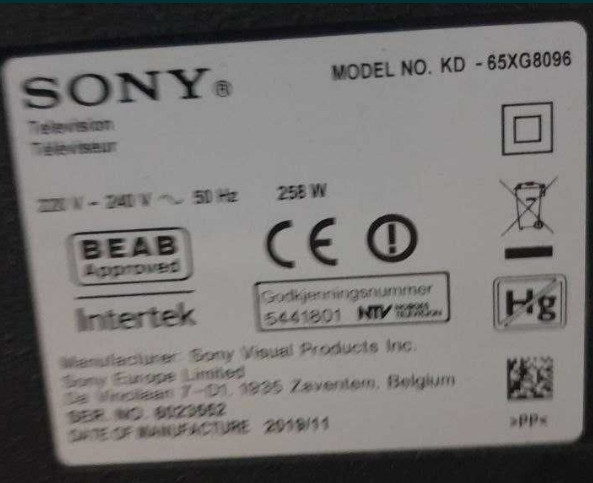 Телевизор: Безрамный 65