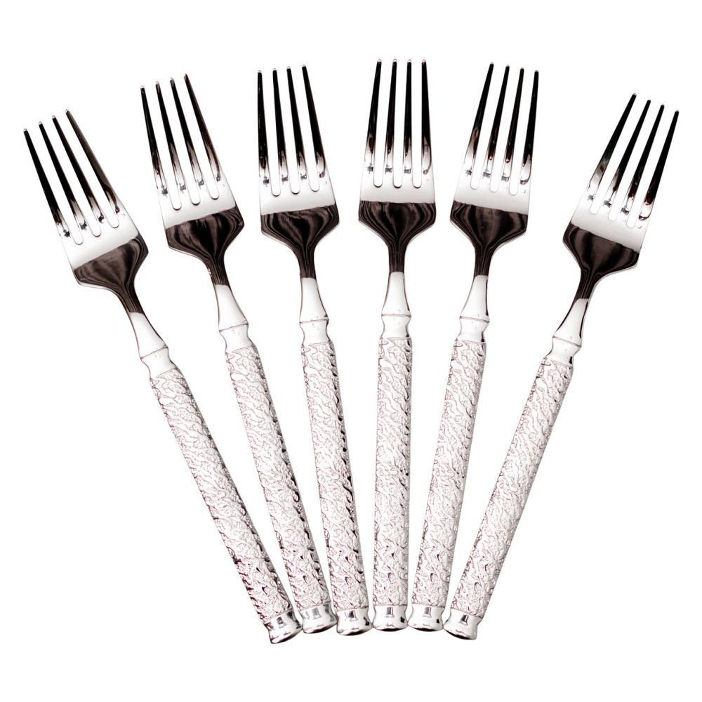 Набор десертных вилок 6 штук из нержавеющей стали 15.5 (см) Серебро HP-8-36 Киев - изображение 1