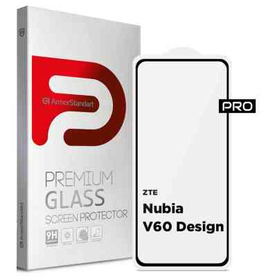 Скло захисне Armorstandart Pro ZTE Nubia V60 Design Black (ARM78906) Вінниця