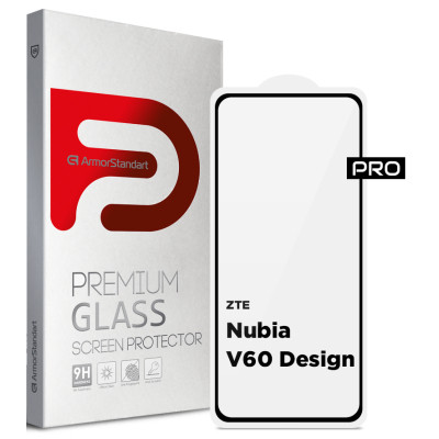 Скло захисне Armorstandart Pro ZTE Nubia V60 Design Black (ARM78906) Вінниця - фото 1