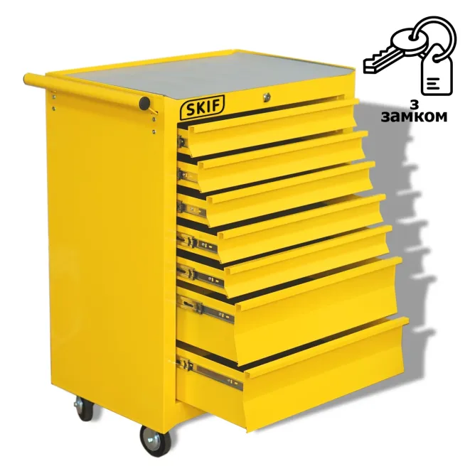 Инструментальная тележка СКИФ 24″ (680 мм, 7 ящиков) Харьков - изображение 2