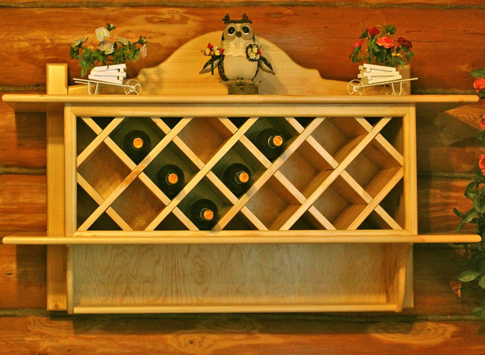 Настінна винна полиця "Асібе" каррі Миколаїв - фото 1