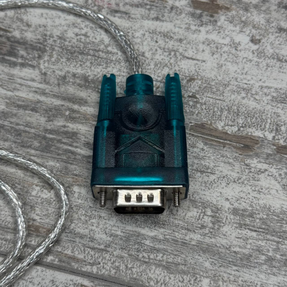 Кабель-перехідник USB на RS232 DB9 COM CH340, 0.8 м для підключення старих пристроїв і промислової техніки Київ