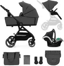 Детская коляска Kinderkraft Yoxi 3W1 Zestaw Moonlight Grey Głęboko Spacerowy Киев - изображение 1