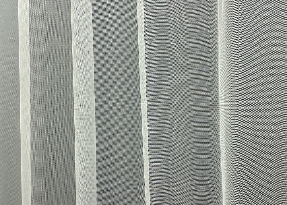 Тюль VR-Textil 1829т Грек-сетка с вышивкой и люрексом цвет Молочный с серым 280х270 см (40-176) Киев - изображение 6