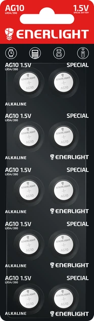 Батарейка часовая 189-U10 щелочная AG10 LR54 Харьков - изображение 1