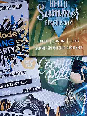 Шпалери флізелінові еко Decoprint Good Vibes 0.53х10 молодіжні книги обкладинки журналу написи зелені жовті Київ