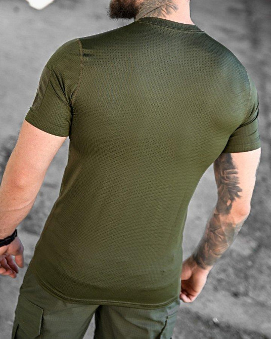 Тактическая потоотводящая футболка samuray Cooltuch oliva Одесса - изображение 7